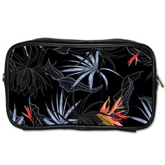 Exotic Flower Leaves Seamless Pattern Toiletries Bag (two Sides) by Vaneshart