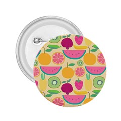 Seamless Pattern With Fruit Vector Illustrations Gift Wrap Design 2 25  Buttons