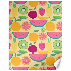 Seamless Pattern With Fruit Vector Illustrations Gift Wrap Design Canvas 12  X 16  by Vaneshart