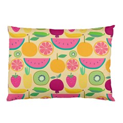 Seamless Pattern With Fruit Vector Illustrations Gift Wrap Design Pillow Case (two Sides)