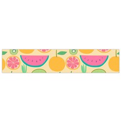 Seamless Pattern With Fruit Vector Illustrations Gift Wrap Design Small Flano Scarf by Vaneshart