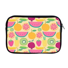 Seamless Pattern With Fruit Vector Illustrations Gift Wrap Design Apple Macbook Pro 17  Zipper Case