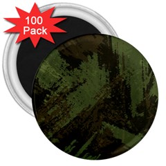 Camouflage Brush Strokes Background 3  Magnets (100 Pack) by Vaneshart