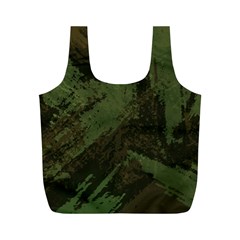 Camouflage Brush Strokes Background Full Print Recycle Bag (m)