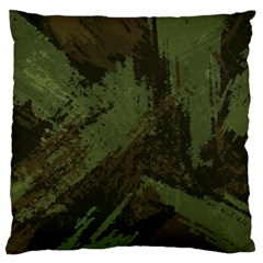 Camouflage Brush Strokes Background Large Flano Cushion Case (one Side)