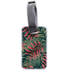 Trending Abstract Seamless Pattern With Colorful Tropical Leaves Plants Green Luggage Tag (two Sides)