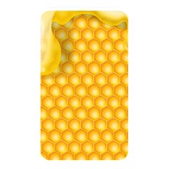 Abstract Honeycomb Background With Realistic Transparent Honey Drop Memory Card Reader (rectangular)