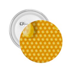 Abstract Honeycomb Background With Realistic Transparent Honey Drop 2 25  Buttons