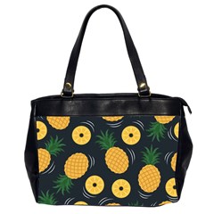 Seamless Pattern Pineapple Pattern Oversize Office Handbag (2 Sides)