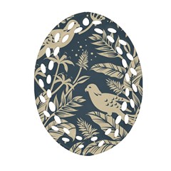 Birds Nature Design Ornament (oval Filigree)