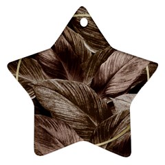 Foliage Circle Card Ornament (star) by Vaneshart