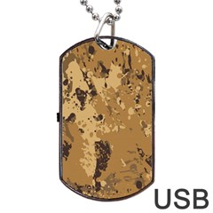 Abstract Grunge Camouflage Background Dog Tag Usb Flash (one Side)