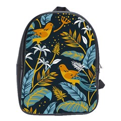 Birds Nature Design School Bag (large)