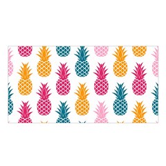 Tropic Fruit Pineapple Seamless Pattern Design Vector Illustration Satin Shawl by Vaneshart