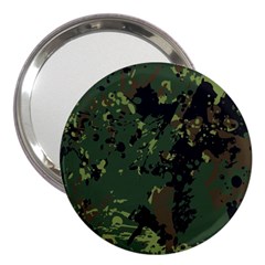 Military Background Grunge Style 3  Handbag Mirrors by Vaneshart