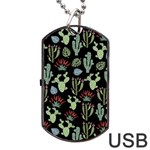 Cute Africa Seamless Pattern Dog Tag USB Flash (Two Sides) Front