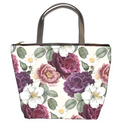 Romantic Floral Background Bucket Bag by Vaneshart