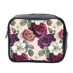 Romantic Floral Background Mini Toiletries Bag (two Sides) by Vaneshart