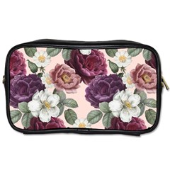 Romantic Floral Background Toiletries Bag (two Sides)