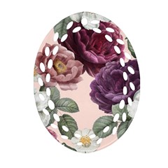 Romantic Floral Background Ornament (oval Filigree)