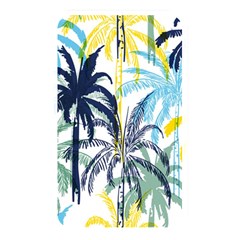 Colorful Summer Palm Trees White Forest Background Memory Card Reader (rectangular)