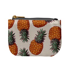 Seamless Pattern With Vector Illustrations Pineapples Mini Coin Purse