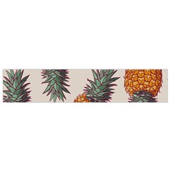 Seamless Pattern With Vector Illustrations Pineapples Small Flano Scarf by Vaneshart