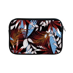 Trending Abstract Seamless Pattern With Colorful Tropical Leaves Plants Black Apple Ipad Mini Zipper Cases