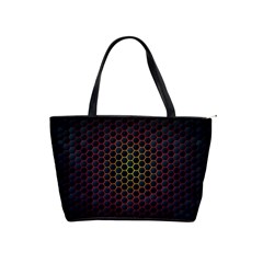 Dark Hexagon With Light Fire Background Classic Shoulder Handbag