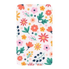 Flat Colorful Flowers Leaves Background Memory Card Reader (rectangular) by Vaneshart