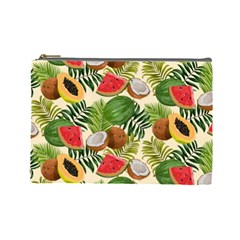 Tropical Pattern Background Cosmetic Bag (large)