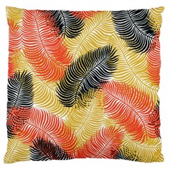 Tropical Seamless Pattern With Exotic Palm Leaves Standard Flano Cushion Case (one Side) by Vaneshart