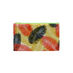 Tropical Seamless Pattern With Exotic Palm Leaves Cosmetic Bag (xs)