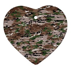 Fabric Camo Protective Ornament (heart) by HermanTelo