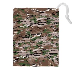 Fabric Camo Protective Drawstring Pouch (4xl) by HermanTelo