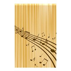 Background Music Nuts Sheet Shower Curtain 48  X 72  (small) 