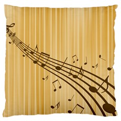 Background Music Nuts Sheet Large Cushion Case (two Sides)