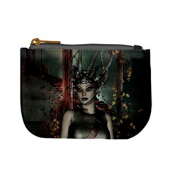 Awesome Fantasy Women With Helmet Mini Coin Purse by FantasyWorld7