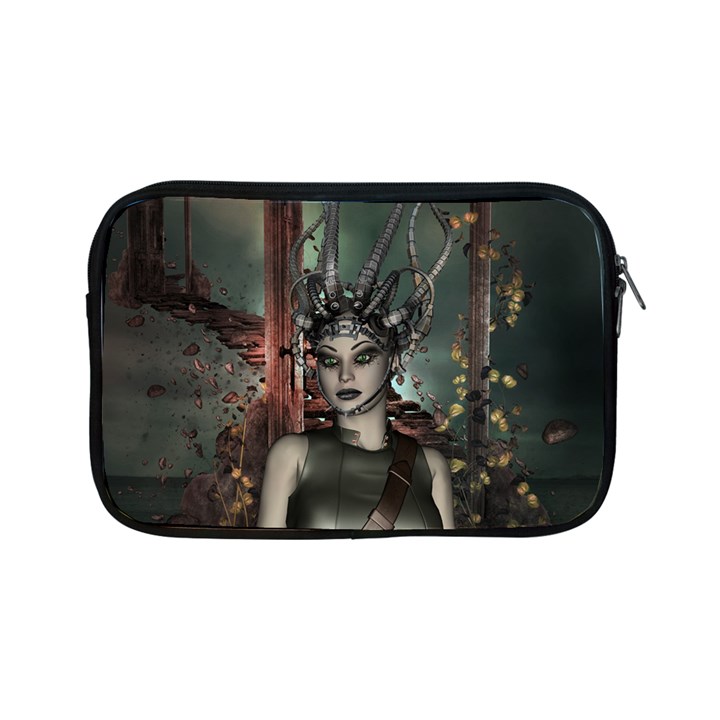 Awesome Fantasy Women With Helmet Apple iPad Mini Zipper Cases