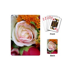 Floral Bouquet Orange Pink Rose Playing Cards Single Design (mini) by yoursparklingshop