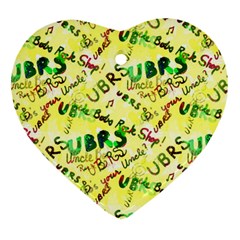 Ubrs Yellow Ornament (heart)