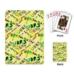 Ubrs Yellow Playing Cards Single Design (rectangle) by Rokinart