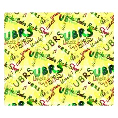Ubrs Yellow Double Sided Flano Blanket (small)  by Rokinart