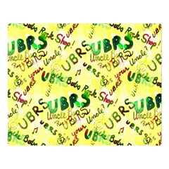 Ubrs Yellow Double Sided Flano Blanket (large)  by Rokinart