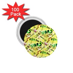 Ubrs Yellow 1 75  Magnets (100 Pack) 