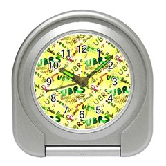 Ubrs Yellow Travel Alarm Clock by Rokinart
