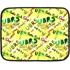 Ubrs Yellow Double Sided Fleece Blanket (mini)  by Rokinart