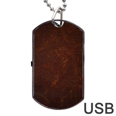 Leather To Leather 4 Dog Tag Usb Flash (two Sides) by skindeep