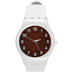 Leather To Leather 4 Round Plastic Sport Watch (m) by skindeep