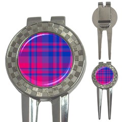 Bisexual Plaid 3-in-1 Golf Divots by NanaLeonti